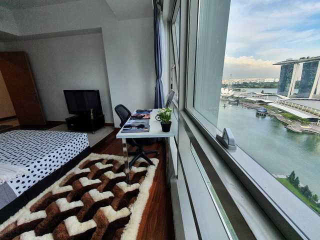 New Furnish Big Room with Private Bathroom - Marina Bay Sands View