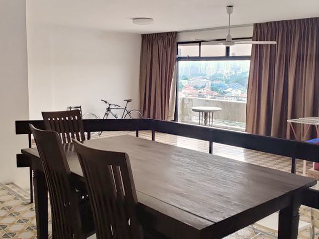 Condo Common Room with Shared Bathroom