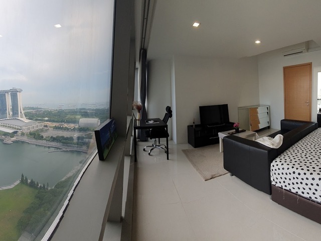Excellent Marina Bay Sands View - Super High Floor Unit , Queen Room for Rent - Just inside CBD