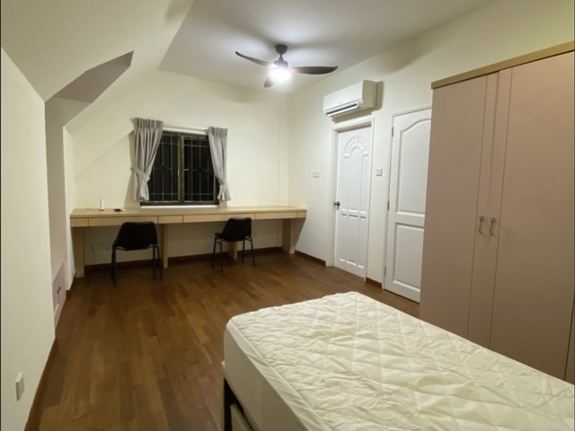 Very spacious master bedroom with attached private bathroom