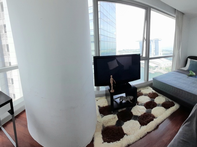 Furnished Big Bay view Queen Room in Central Singapore , Stunning Views of MBS