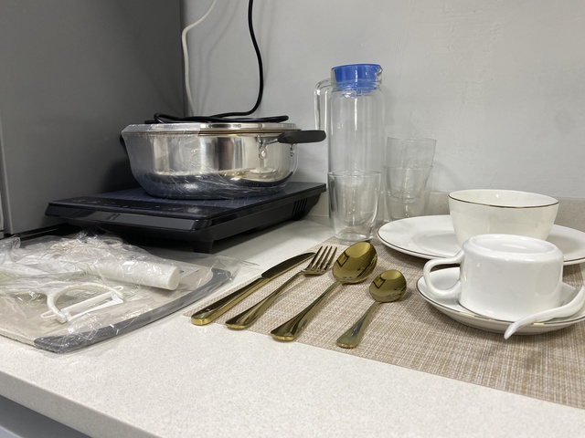 Studio room with kitchen attached (common room)