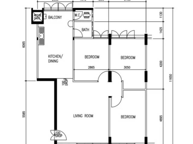 4 room flat at Blk 17 Marine Terrace