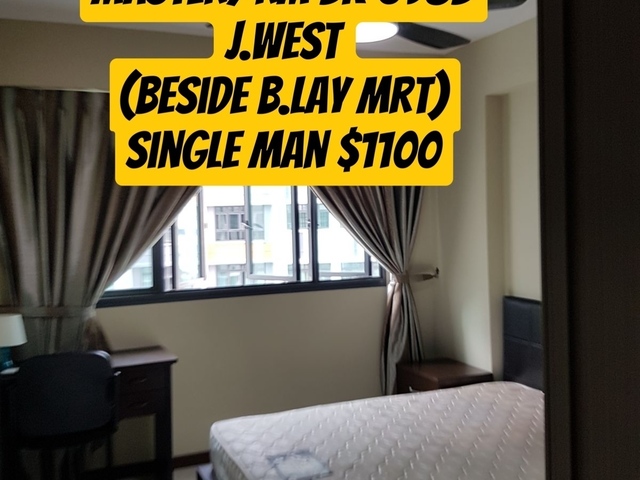 πππMaster/Bedroom Bk 698B Jurong West(Boon lay Mrt)$1100 single man πππ