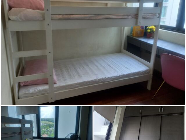 Condo Room for rent with Bathroom: Single or Twin sharing