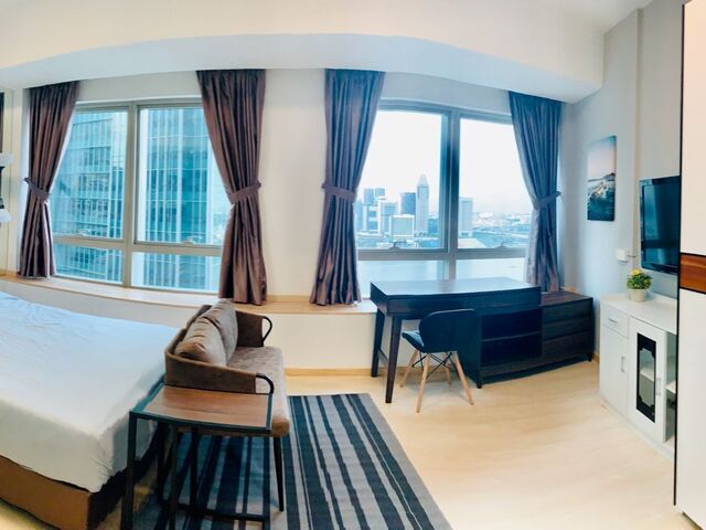 Rare high floor panoramic view of Marina Bay Sands - Big Master Room for Rent