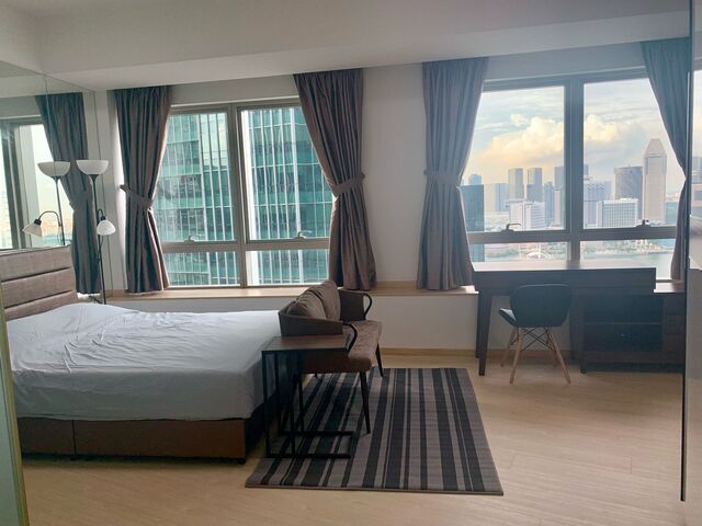 Rare high floor panoramic view of Marina Bay Sands - Big Master Room for Rent