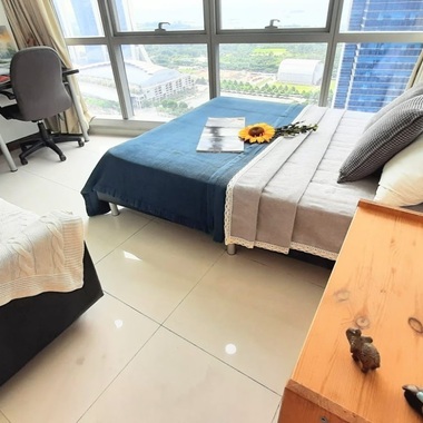IOI Central Boulevard Towers/MBFC/Raffles place MRT - Queen Room with Marina Bay Sands view