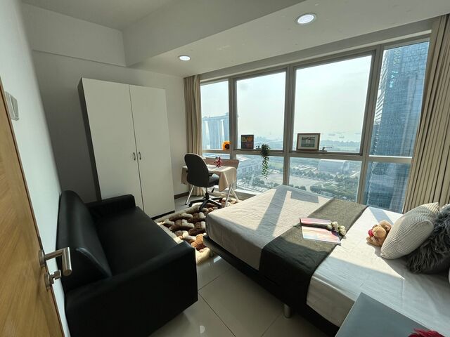 IOI Central Boulevard Towers/MBFC/Raffles place MRT - Queen Room with Marina Bay Sands view