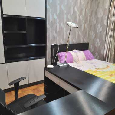 D15 3rd floor Front window bedroom _ shared kitchen and common area with other tenanted room