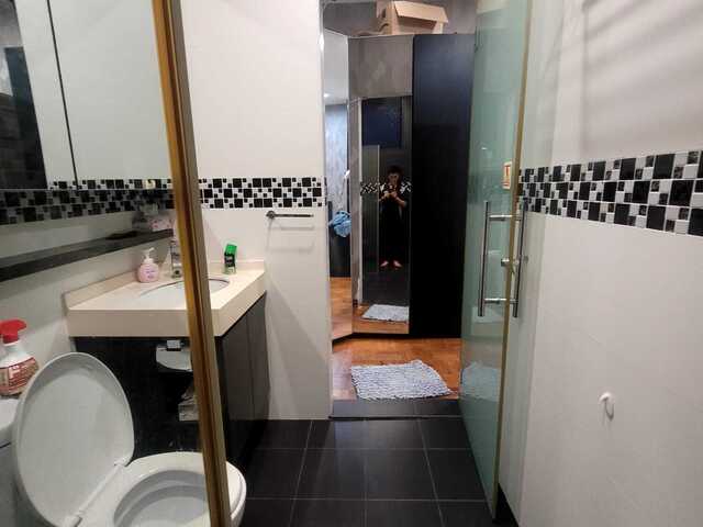 D15 3rd floor Front window bedroom _ shared kitchen and common area with other tenanted room