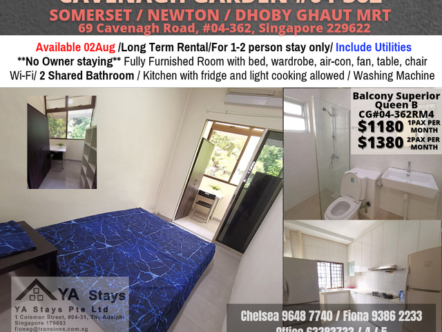 Cavenagh Garden - Common Room/no Owner Staying/No Agent Fee/Furnished