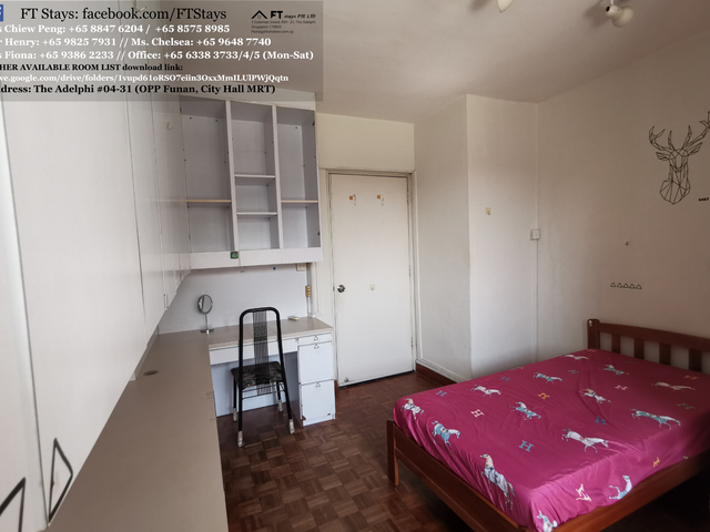 Near Clementi MRT/Dover MRT/ Bouna Vista/ Common Room for Rent/ Available 8DEC/ No Agent Fee