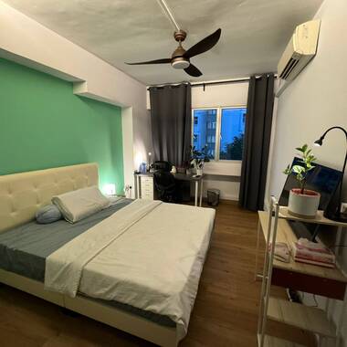 Spacious and fully furnished common bedroom for rent