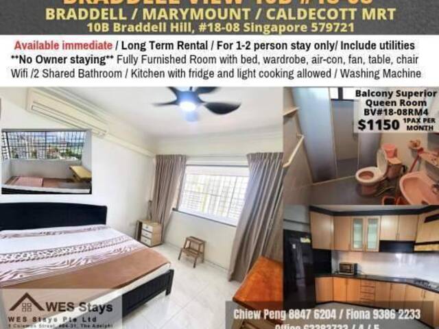 Room For Rent - Braddell (Toa Payoh)