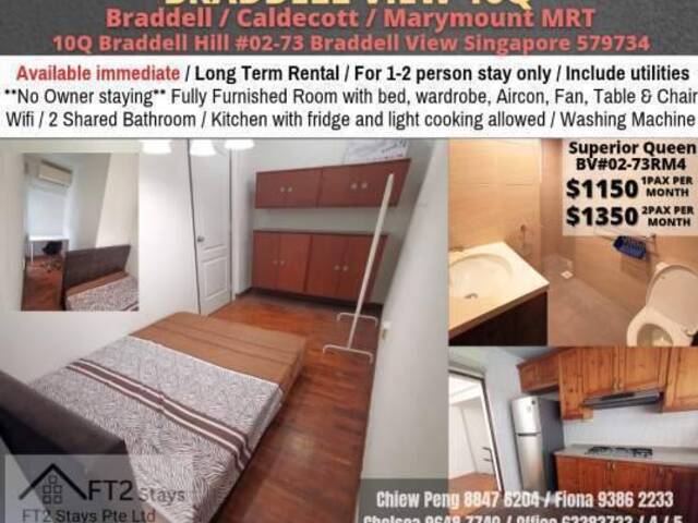Room For Rent - Braddell (Toa Payoh)