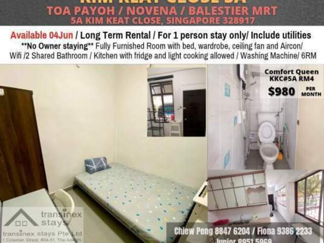 Room For Rent - Kim Keat House 5A