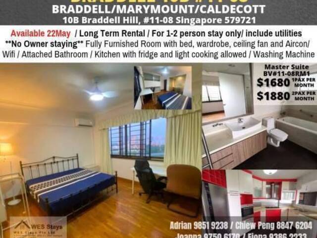 Room For Rent - NS18 Braddell MRT