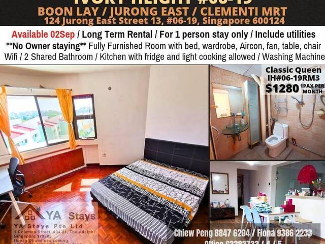 Room For Rent - IVORY HEIGHTS #06-19 RM3