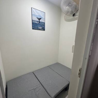 Vision co-living small common room with toilets