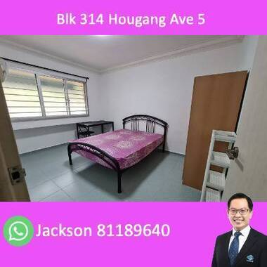 1 or 2 Pax Room - Blk 314 Hougang Ave 5