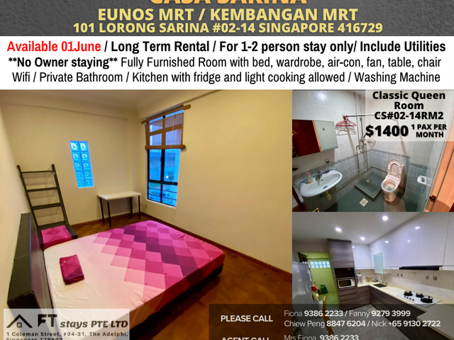 Room For Rent - Near Kembangan MRT