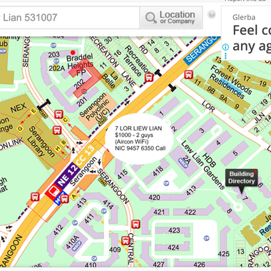 Blk 7 Lor Liew Lian - $1000 for 2 guys (AIRCON + WIFI) - walk to SERANGOON MRT