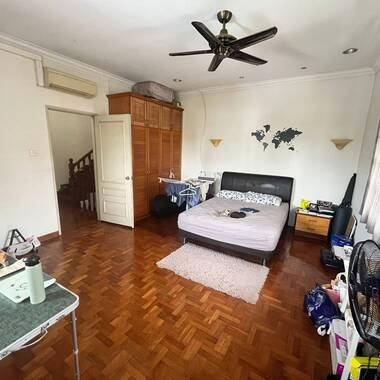 Masterro with balcony and private toilet