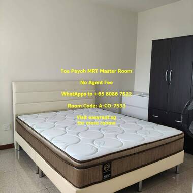 Toa Payoh MRT Master Room