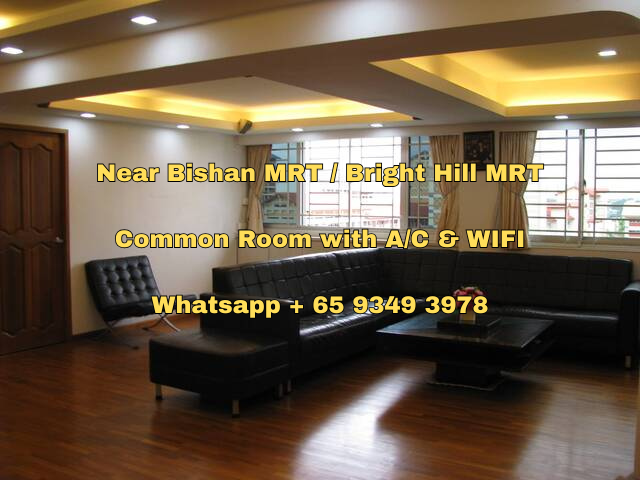 Fully Furnished Common Room With AirCon & WiFi @ Near Bishan MRT & Bright Hill MRT