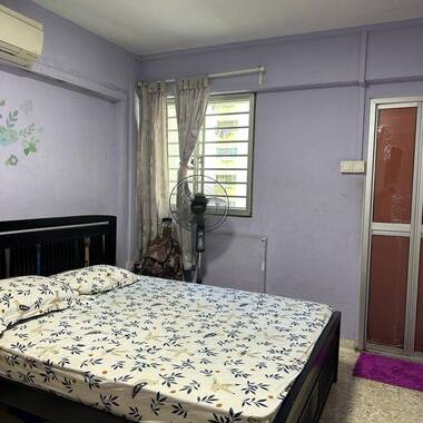Fully furnished Master Bedroom with Air-con