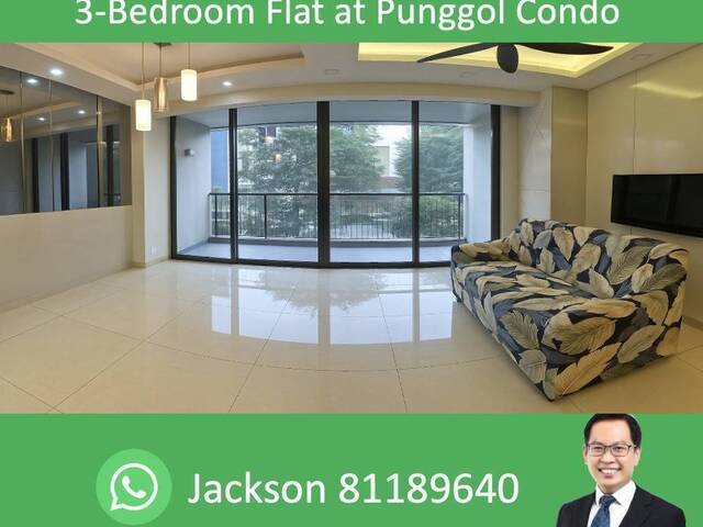 Rent 3-Bedder Condo at Punggol . Edgedale Plains.