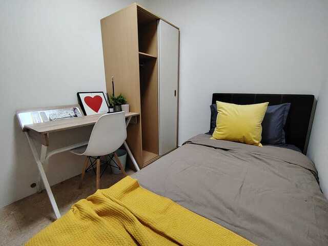 Newly Furnished Condo Premium Room with bed for rent in SIMEI.