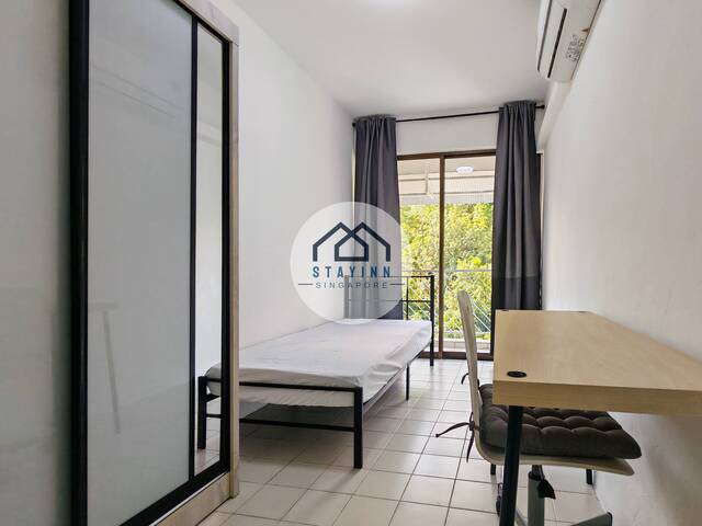 Common Bedroom with Balcony for Rent
