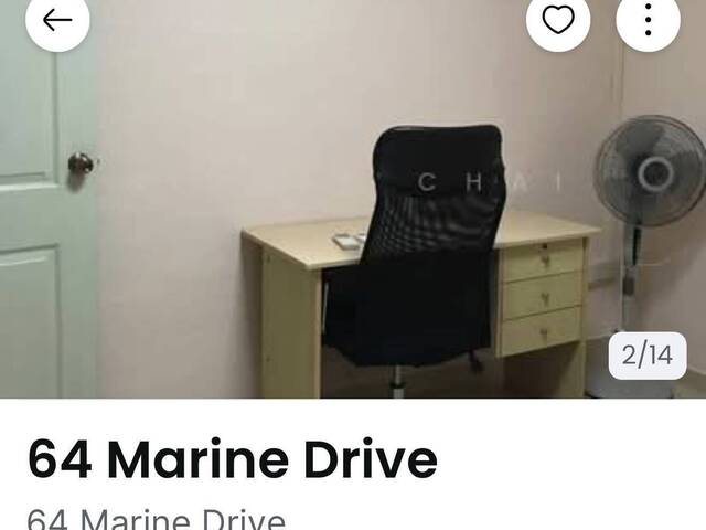 Blk 64 Marine Drive - $900 for 1 guy (Aircon + WiFi) - near MRT