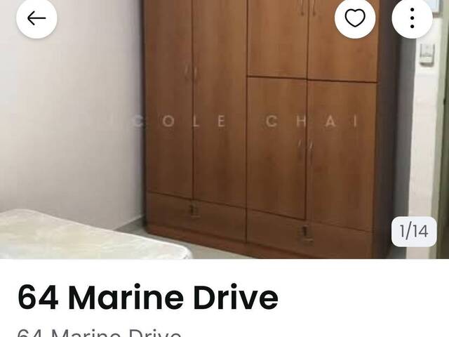 Blk 64 Marine Drive - $900 for 1 guy (Aircon + WiFi) - walk to MRT
