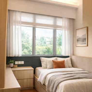 Room for single in the condominium @ 57 Kovan Road Singapore 548147