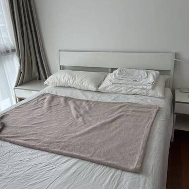 A master room with a private bathroom is available for rent