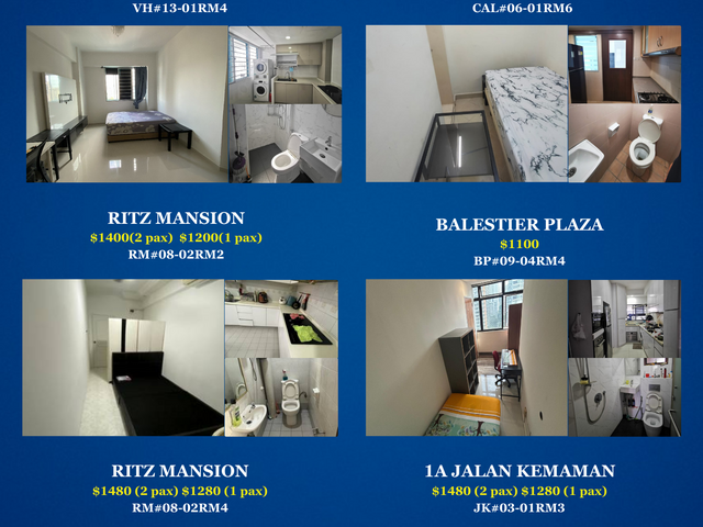 Room for rent / Toa Payoh, Novena, Newton MRT / 1-2 pax stay / Available Mar 31