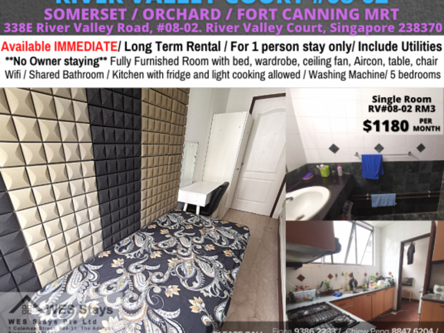 Room for rent / Orchard / 1 pax stay / Available Immediate