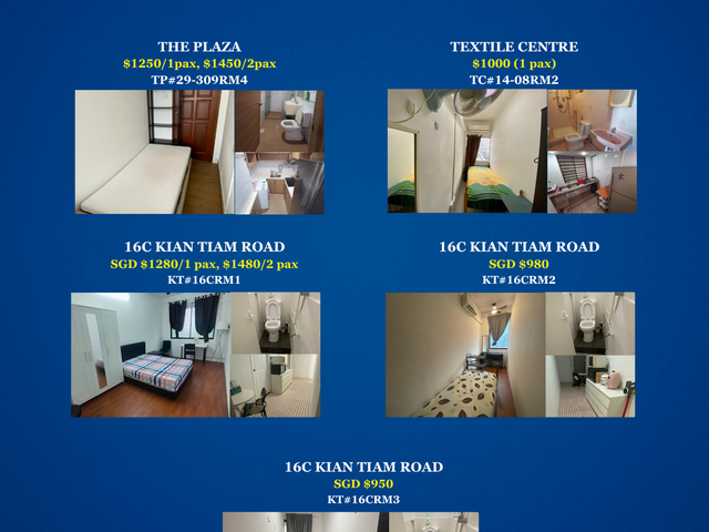 Room for rent at Rochor / Available Immediately