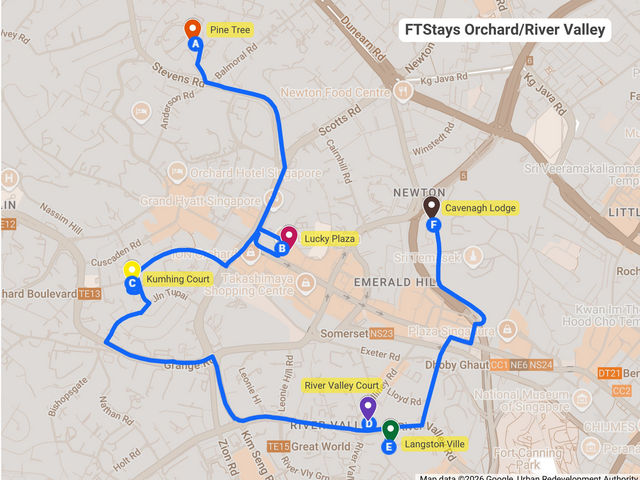Room for rent / Orchard, Stevens / Common room / 1pax stay / Available immediate