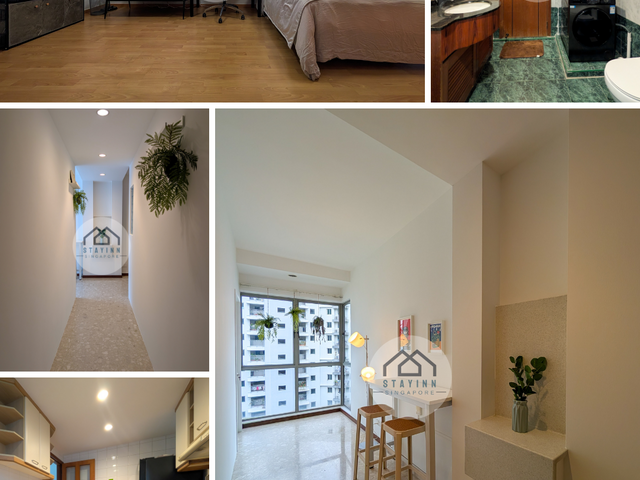 Renovated Studio Concept Bedroom for Rent in Hougang