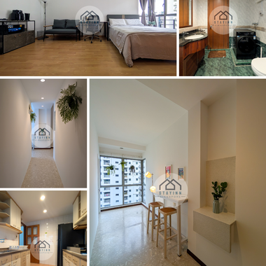 Renovated Studio Concept Bedroom for Rent in Hougang