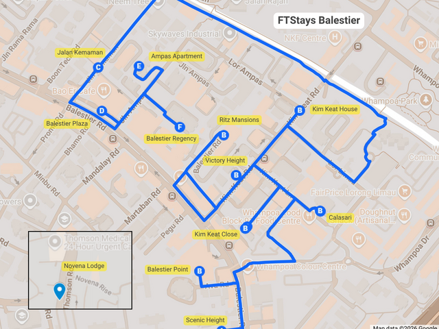 561B Balestier, Singapore 329877/BALESTIER / NOVENA / TOA PAYOH MRT/ 1-6 pax/Available Immediately