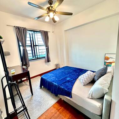 Vision co-living master bedroom with toilet