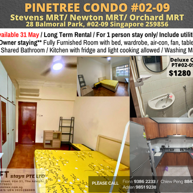 Room for rent / Orchard, Tanglin / Common Room / 1pax / Available May 31