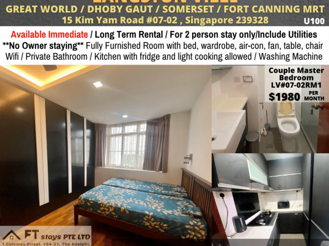 Available Immediate - Master Room/Include Utilities/Wifi/Aircon/No Agent Fee/Light Cooking Allowed/