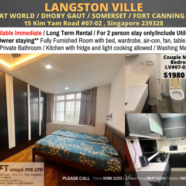 Available Immediate - Master Room/Include Utilities/Wifi/Aircon/No Agent Fee/Light Cooking Allowed/