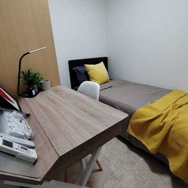 Newly Furnished Condo Premium Room with bed for rent in SIMEI.